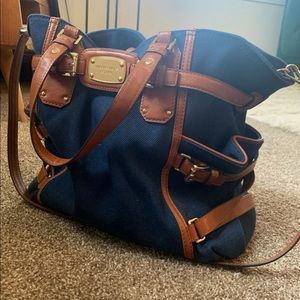 Michael Kors Navy/leather Bag